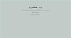 Desktop Screenshot of nyheter.com